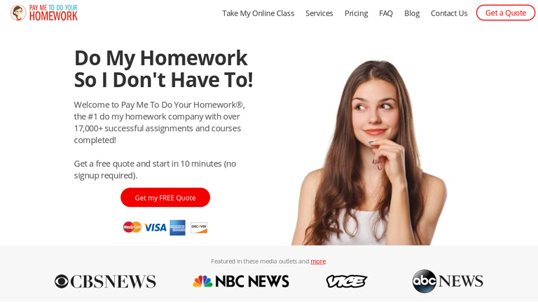 PayMeToDoYourHomework.com