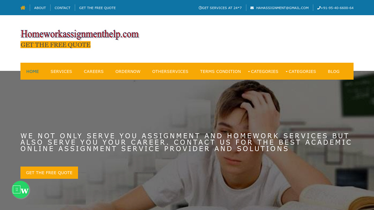 HomeworkAssignmentHelp.com HomeworkAssignmentHelp.com