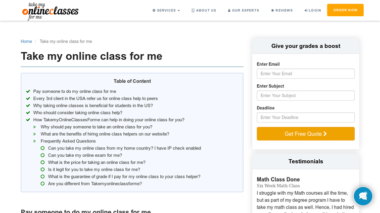 TakeMyOnlineClassesForMe.com TakeMyOnlineClassesForMe.com