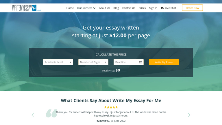 WriteMyEssay4Me.com WriteMyEssay4Me.com