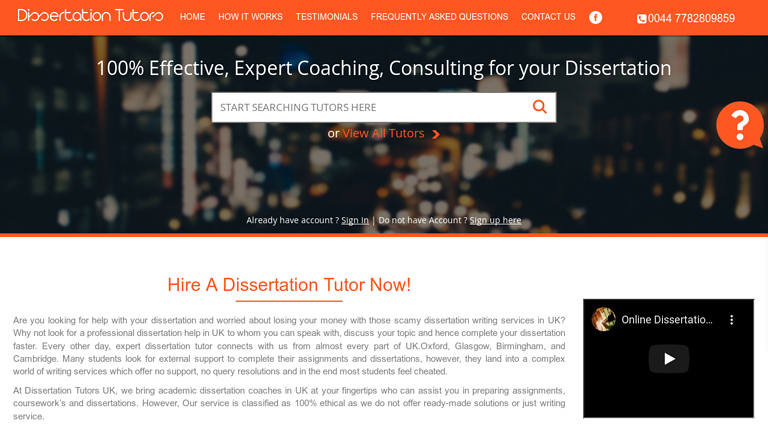 DissertationTutors.co.uk DissertationTutors.co.uk